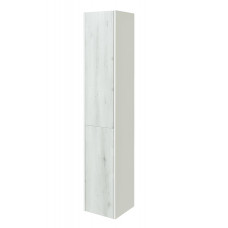 Шкаф - колонна Сакура 330х1755, правая Aquaton ольха наварра, белый глянец 1A219903SKW8R