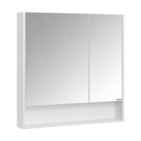 Зеркальный шкаф Сканди 90 Белый 850х850 Aquaton 1A252302SD010