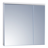 БРУК 80 Зеркальный шкаф 800х800, Aquaton белый 1A200602BC010