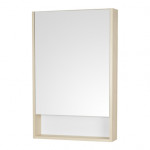 Зеркальный шкаф Сканди 55 Белый / Дуб Верона Aquaton 1A252102SDB20