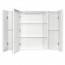 Мадрид 100 Зеркальный шкаф 1000х750, Aquaton со светильником белый 1A111602MA010