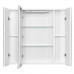 Мадрид 80 М Зеркальный шкаф 800х750, со светильником Aquaton белый 1A175202MA010