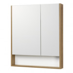 Зеркальный шкаф Сканди 70 Белый / Дуб Рустикальный Aquaton 1A252202SDZ90