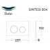 Инсталляция SinteSi CCI-SMP-101 + кнопка смыва FB-BRC-504 хром + Унитаз безободковый SinteSi BALTI