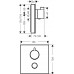 Hansgrohe 15735400 Select glass Highflow термостатический смеситель с отдельным выводом