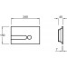 Jacob Delafon E4326-CP панель для двойного смыва хром